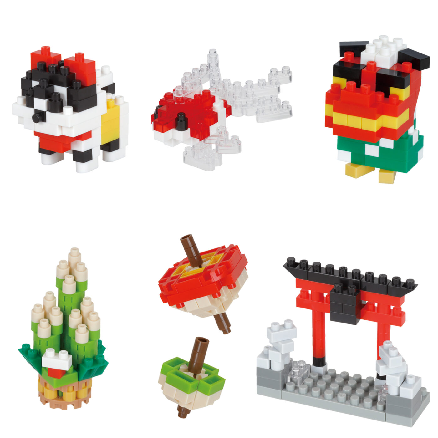 6 types in total NanoBlock Mini Lucky 2020 NB-048 BOX product 1BOX = 6 pieces 