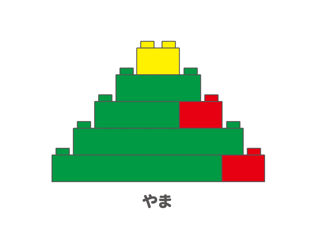 山のかたちにつんでみよう