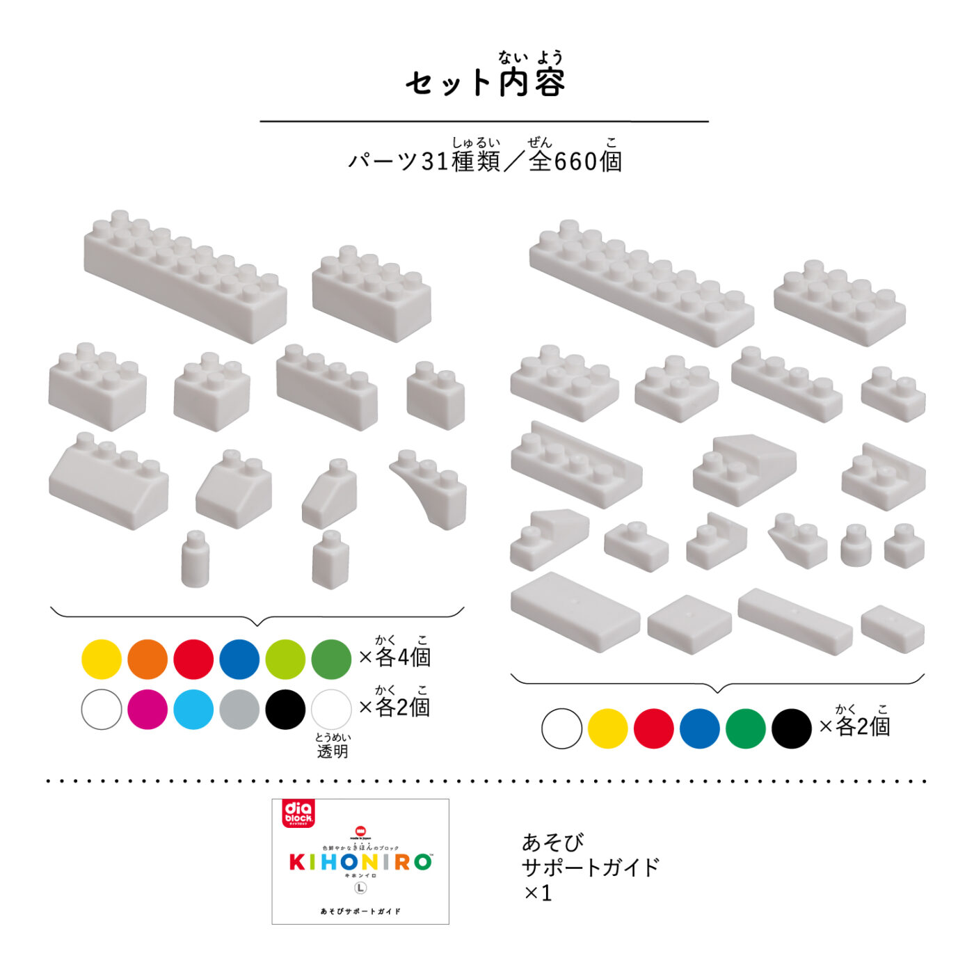 ダイヤブロック KIHONIRO(キホンイロ) Lの商品画像3